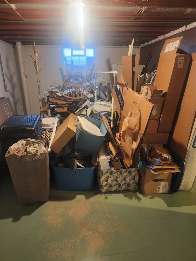 Roll-off dumpster container at job site for Yard Waste Dumpster Rental in Atascocita